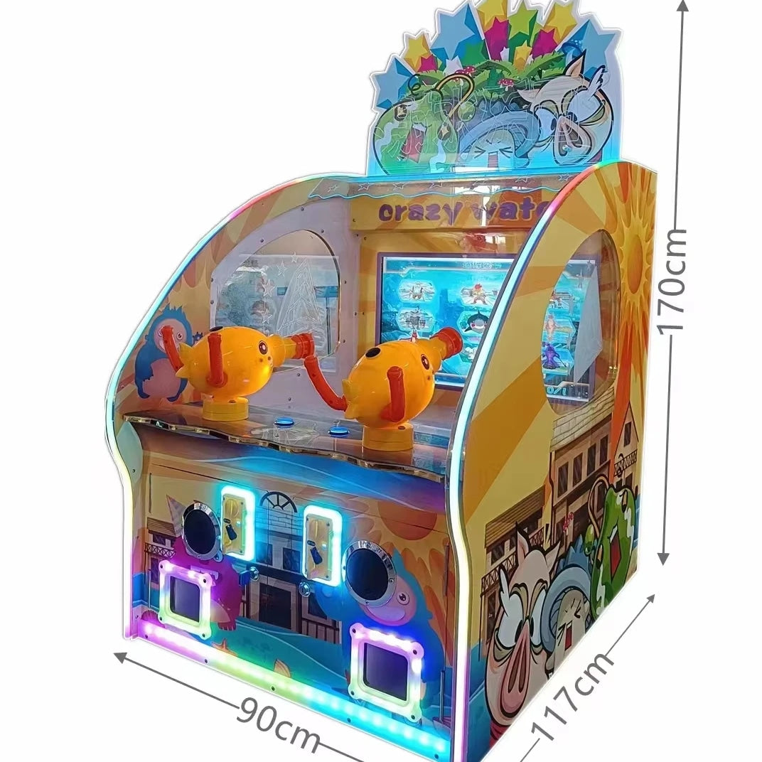 2 Player Coin Operated Children's Ball Shooting Arcade Game Machine