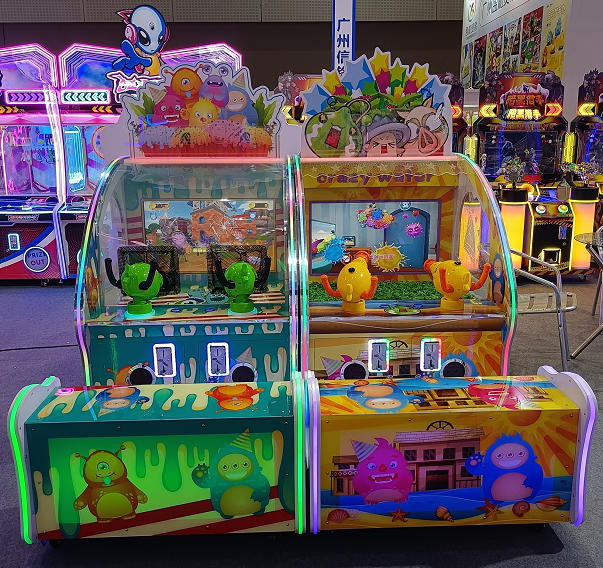 2 Player Coin Operated Children's Ball Shooting Arcade Game Machine