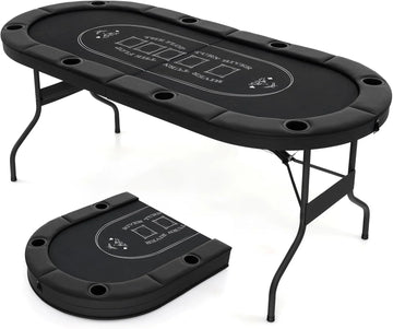 8 Player Table De Poker Professionnel Folding Poker Gaming Table