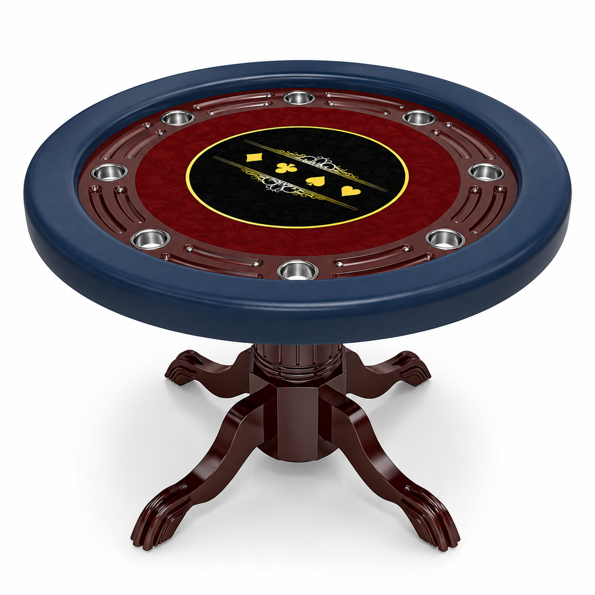 8 Players Texas Hold Poker Table Modern Luxury Casino