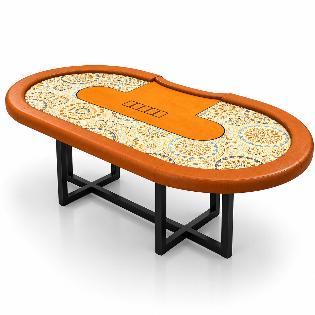 Modern Texas Hold’em Poker Table for Home Casino Gaming