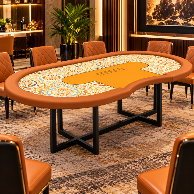 Modern Texas Hold’em Poker Table for Home Casino Gaming