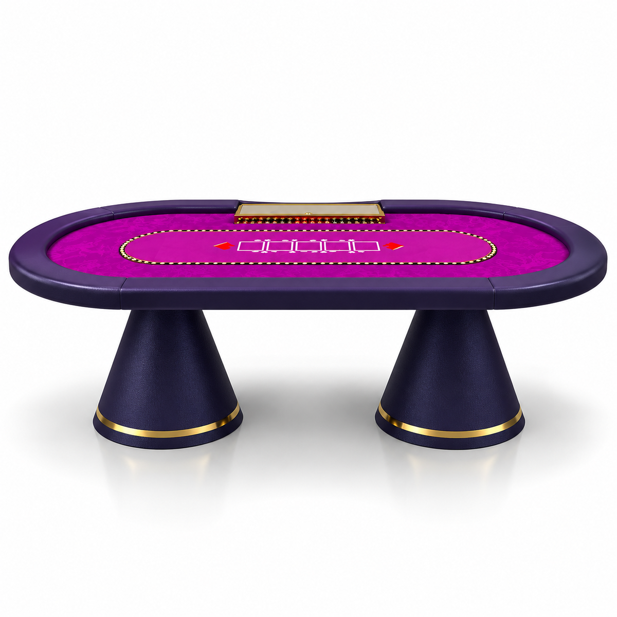 Deluxe MDF Texas Hold’em Poker Table for Casino Gaming