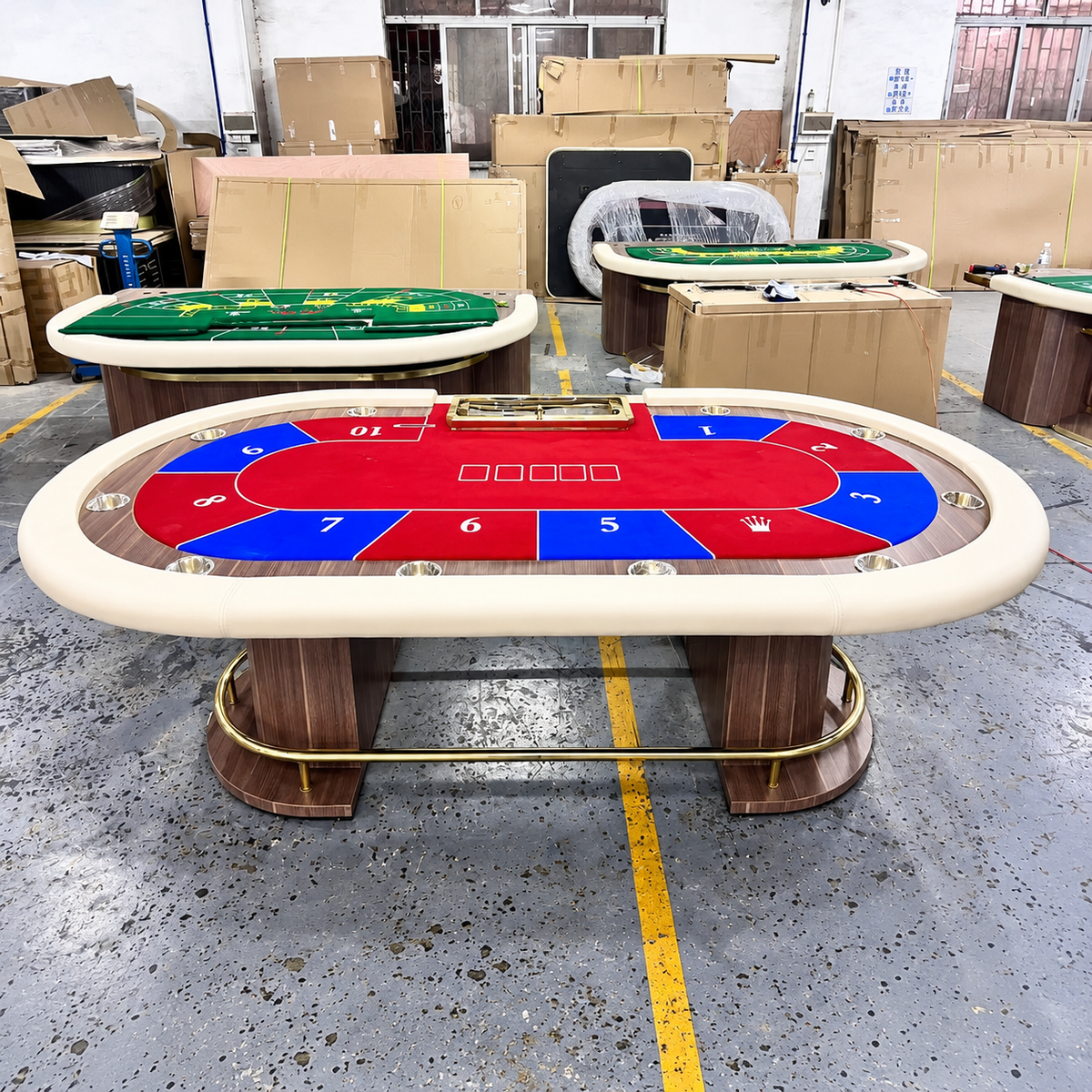 Table Cloth Soild Wood Oval Red Texas Poker Table