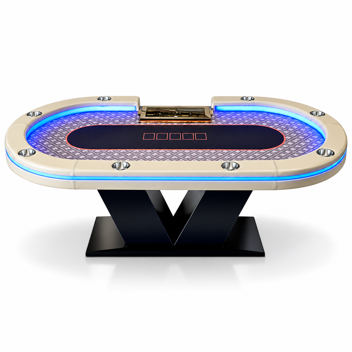 Luxury Casino Poker Table Texas Hold Gaming Table