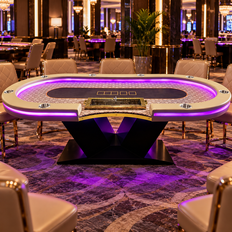 Luxury Casino Poker Table Texas Hold Gaming Table