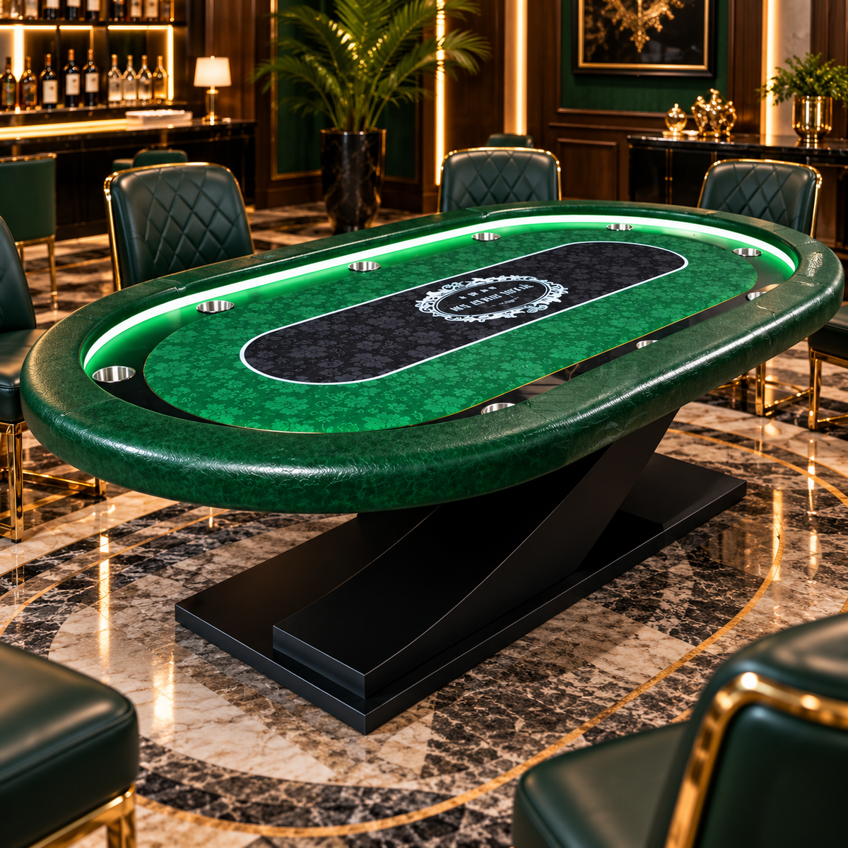 Solid Wood Professional Casino Texas Hold Poker Table