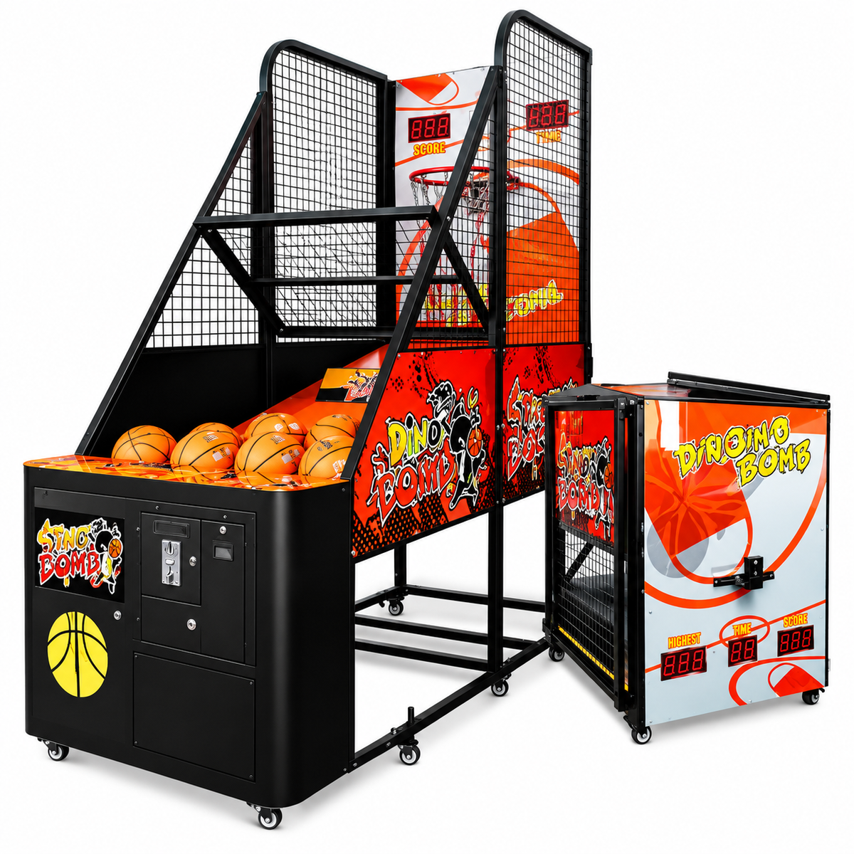 Coin Operated Foldable Street Basketball Arcade Shooting Machine