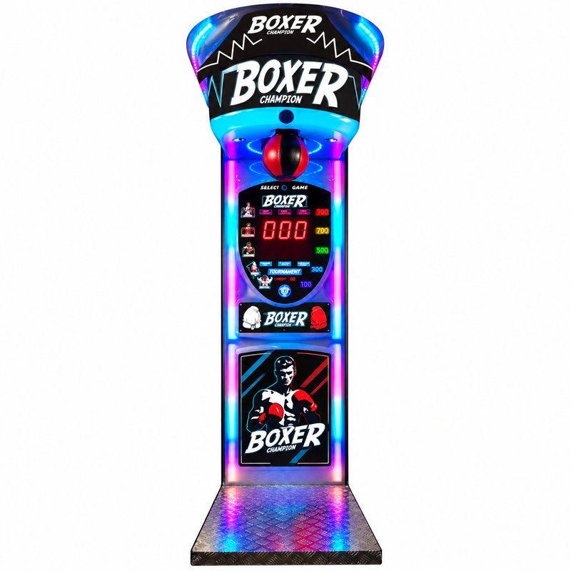 Electronic Coin Operated Kick Boxing Arcade Machine
