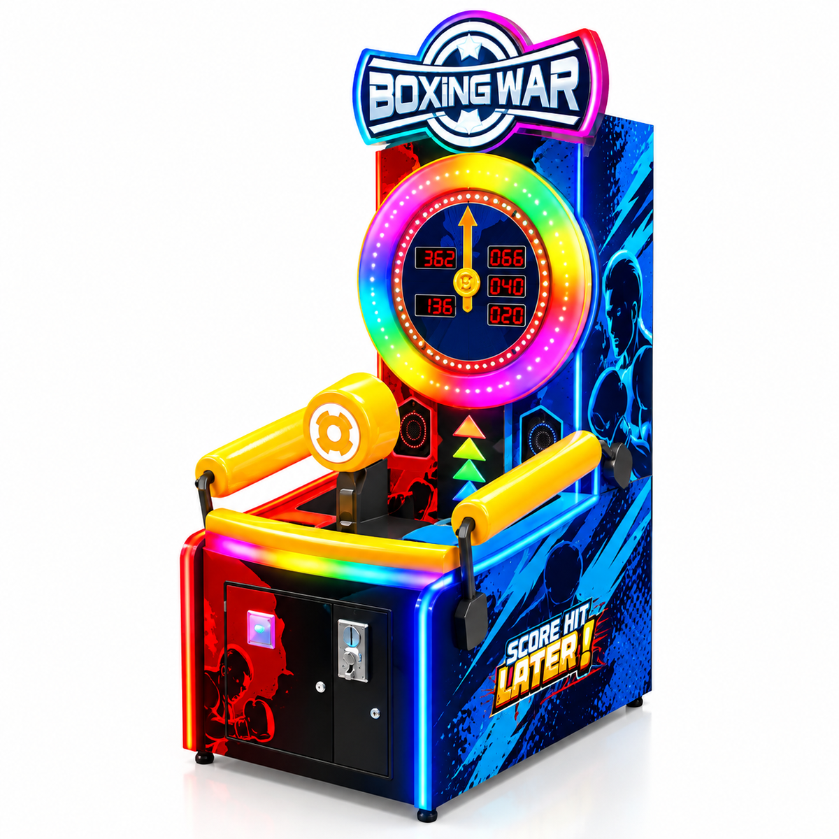Coin Operated Boxing Punching Machine Arcade Strength Test