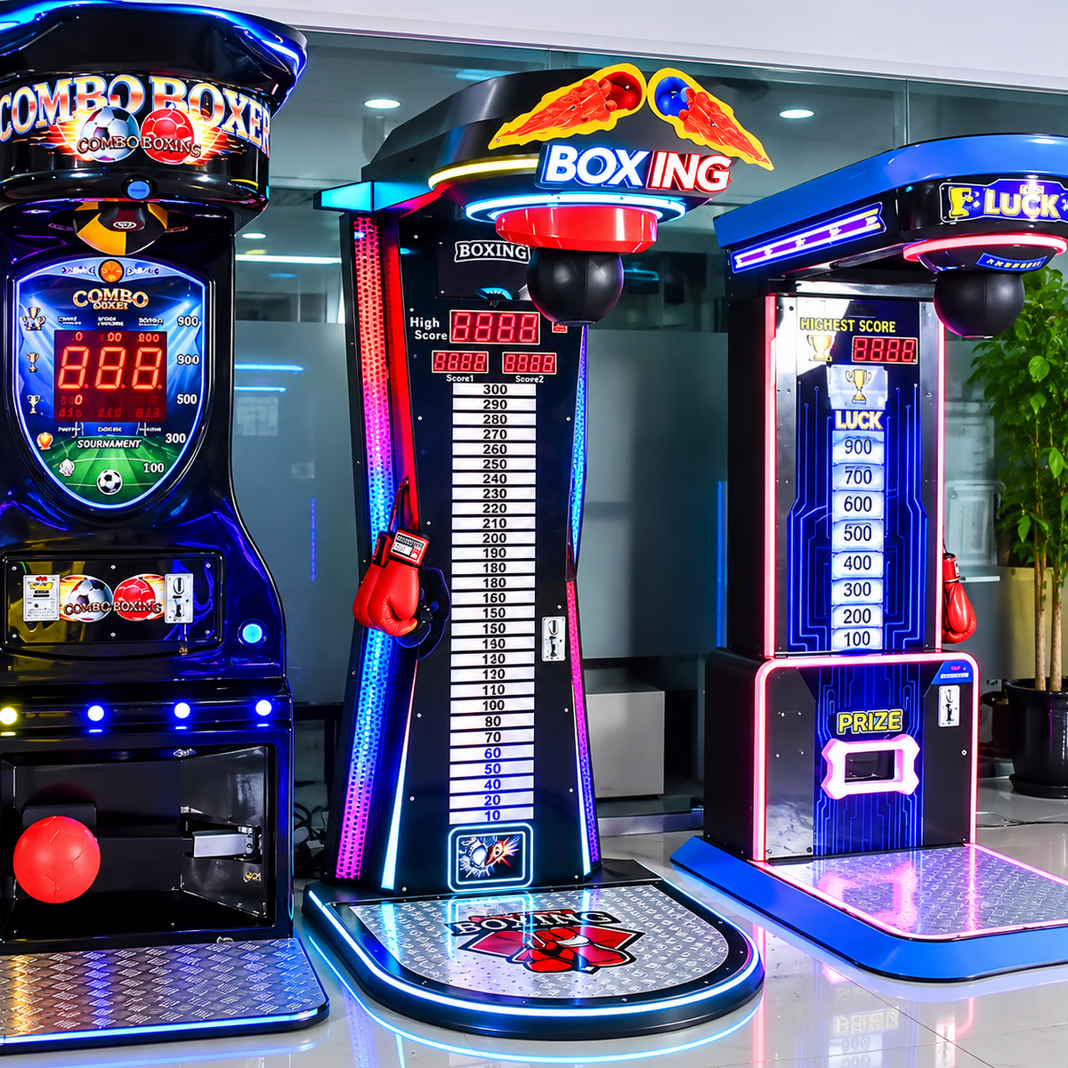 Punch Arcade Boxing Machine Urban Amusement Coin Operated