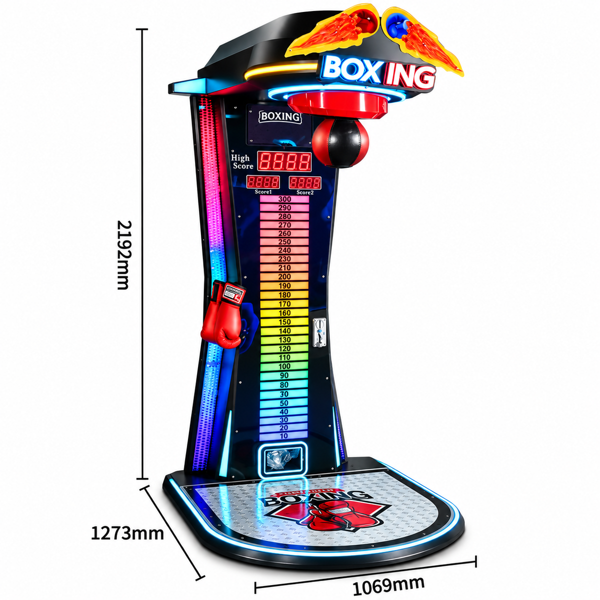 Punch Arcade Boxing Machine Urban Amusement Coin Operated