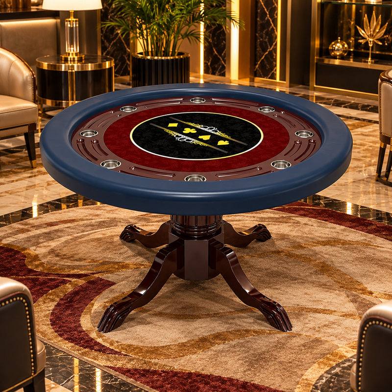 8 Players Texas Hold Poker Table Modern Luxury Casino