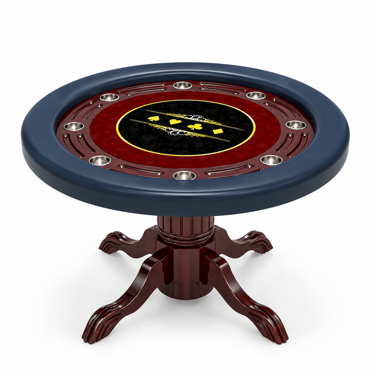 8 Players Texas Hold Poker Table Modern Luxury Casino