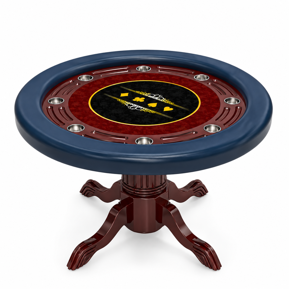 8 Players Texas Hold Poker Table Modern Luxury Casino