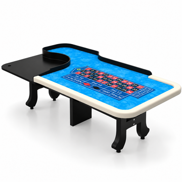 Roulette Wheel Poker Table With H Legs