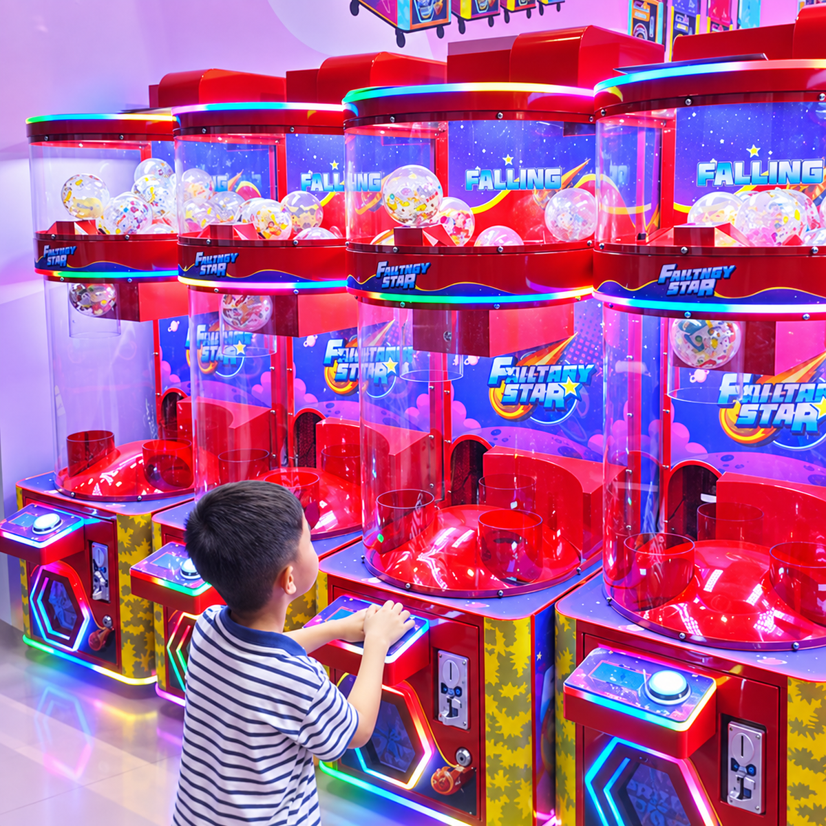 Lucky Capsule Vending Machine Metal Coin Op Arcade