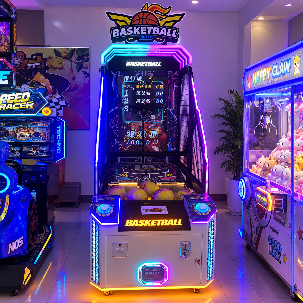 Metal Video Game Console English Support Coin Operated