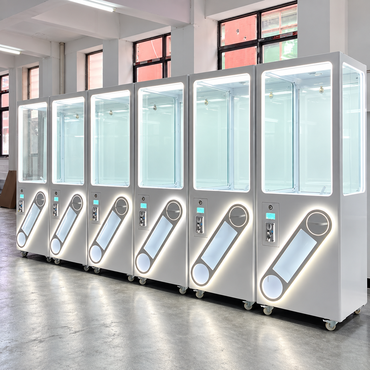 Metal Construction Kids Arcade Game Machine Capsule Unit