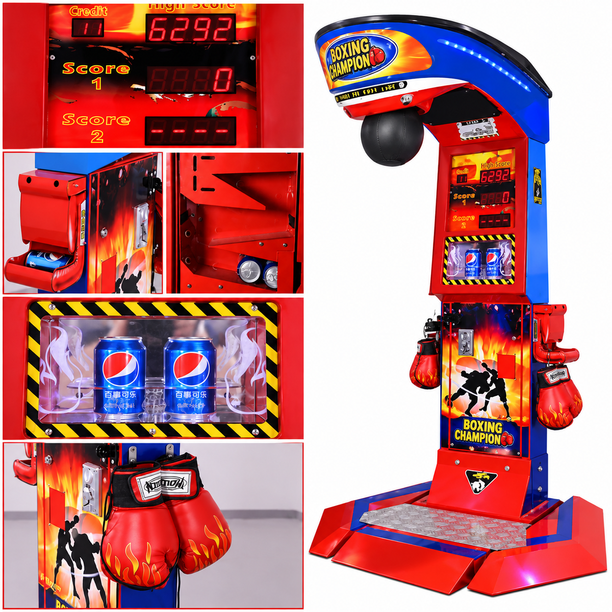 Jinns Coin Operated Dragon Punch Arcade Boxing Machine
