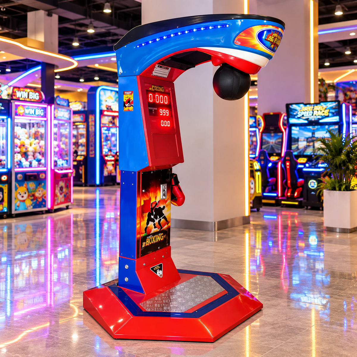 Jinns Coin Operated Dragon Punch Arcade Boxing Machine