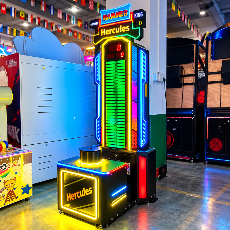 Coin Operated Metal Big Punch Boxing Strength Game