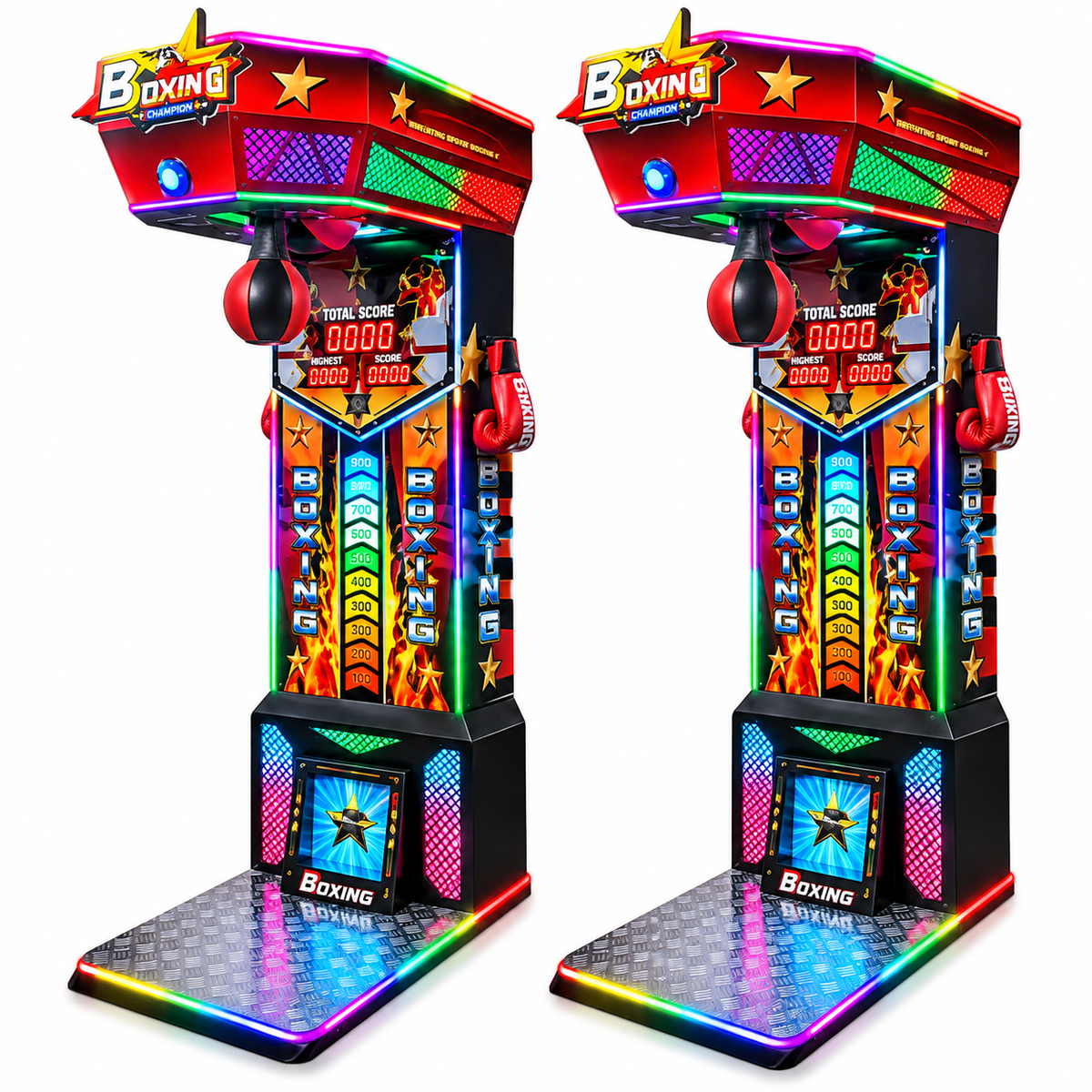 Arcade Machine Metal Boxing Game Cabinet Punch Challenge
