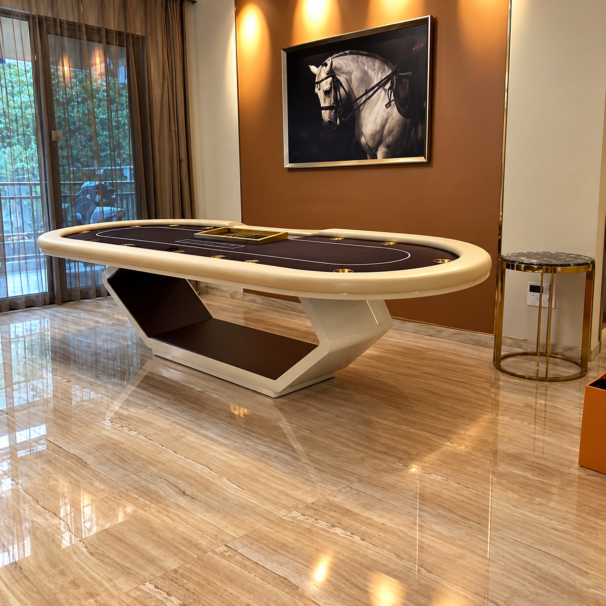 Luxury Poker Table Professional Blackjack Texas Hold