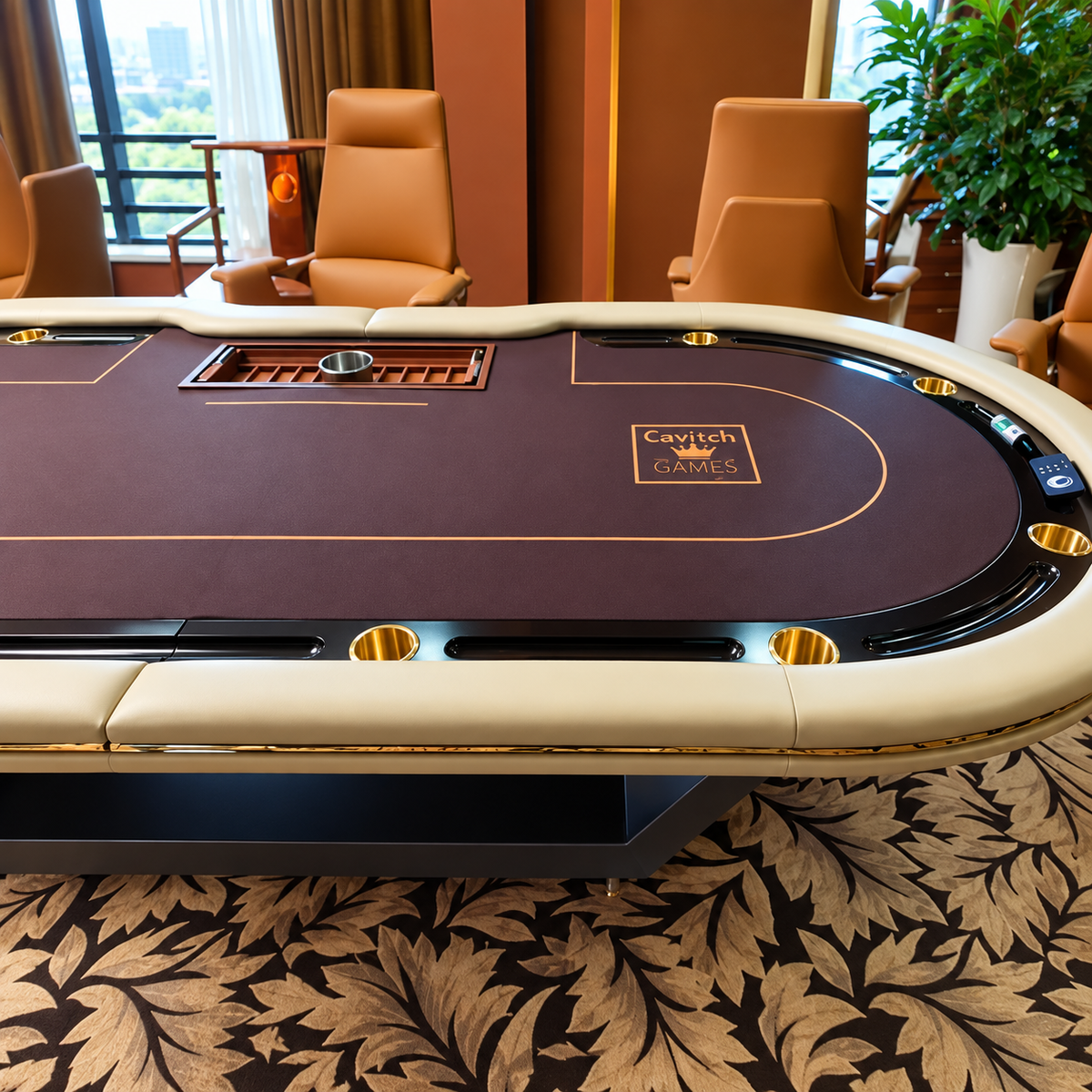 Luxury Poker Table Professional Blackjack Texas Hold