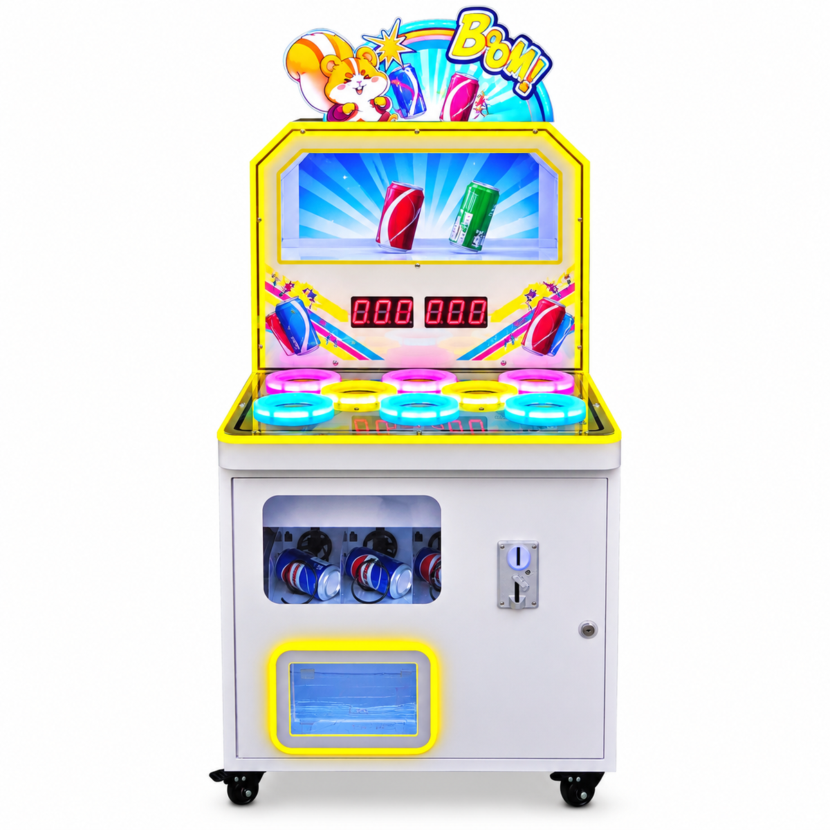 Coin Operated Can Smashing Arcade Game Machine