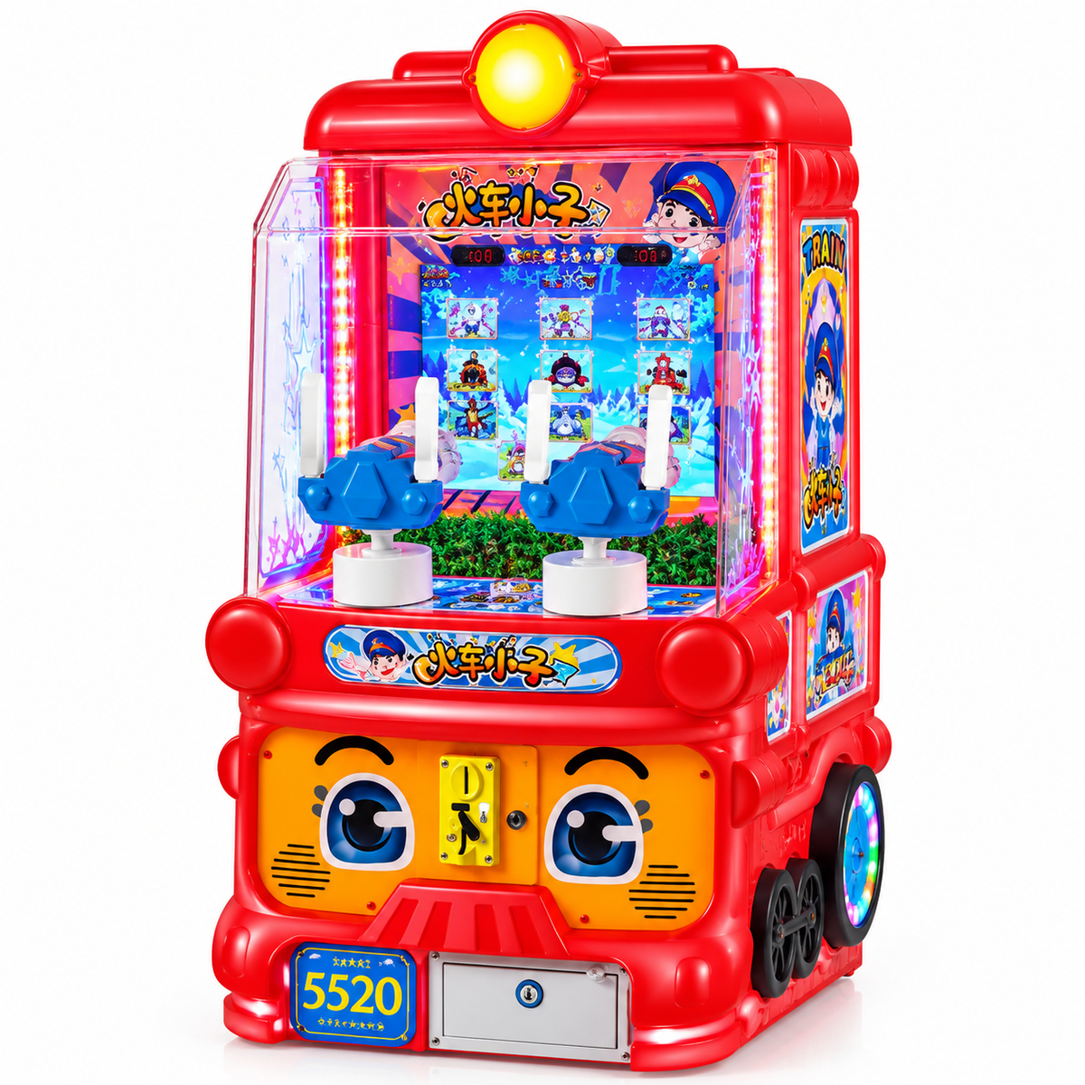 Coin Operated Train Shooting Arcade Game Machine with Digital Display