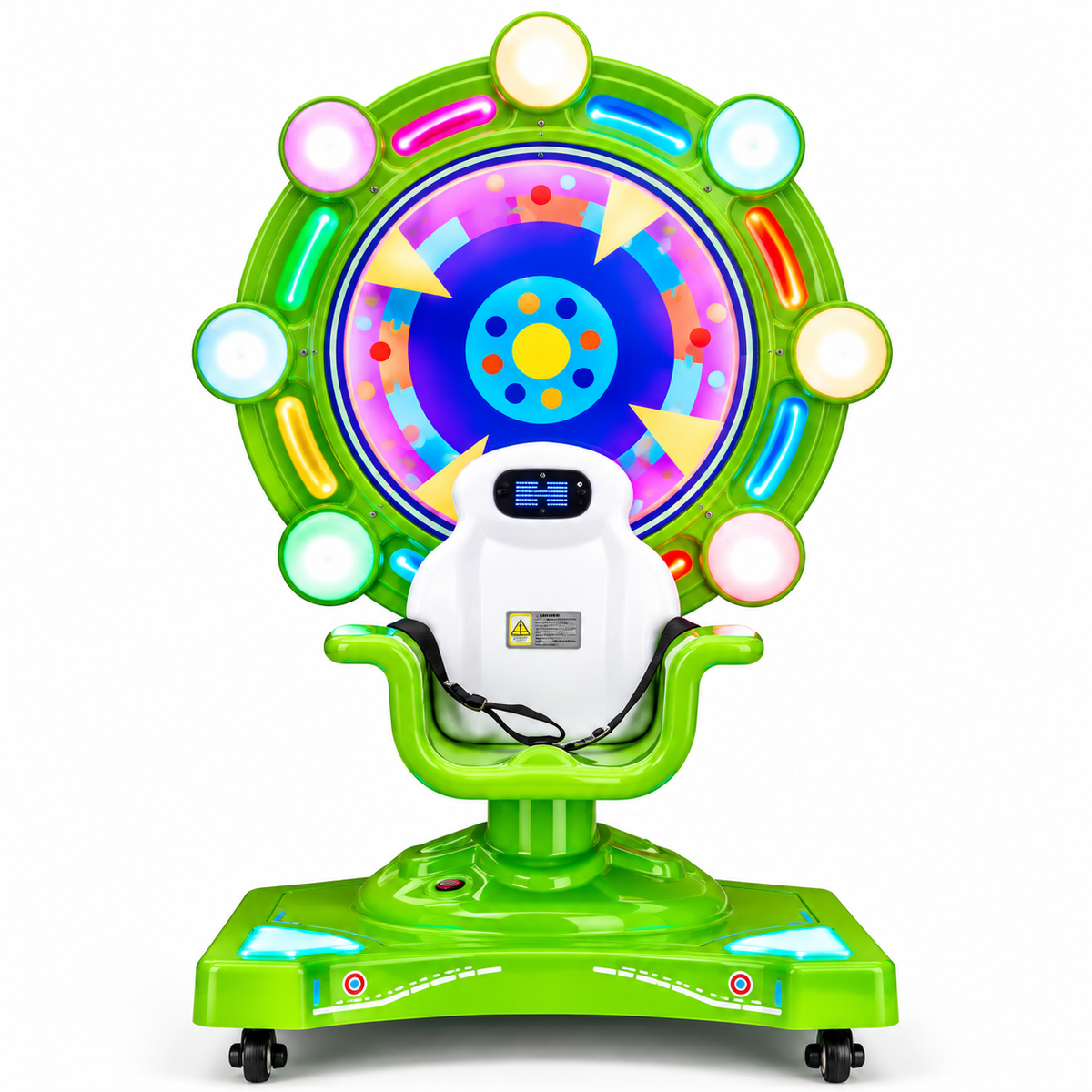 Coin Operated Kids Amusement Ride with Colorful LED Lights
