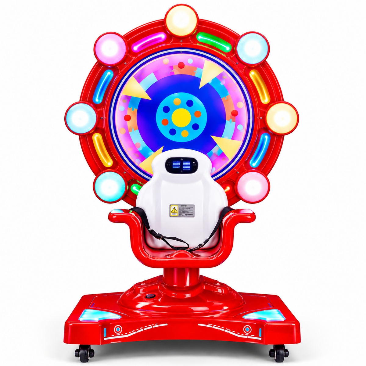 Coin Operated Kids Amusement Ride with Colorful LED Lights