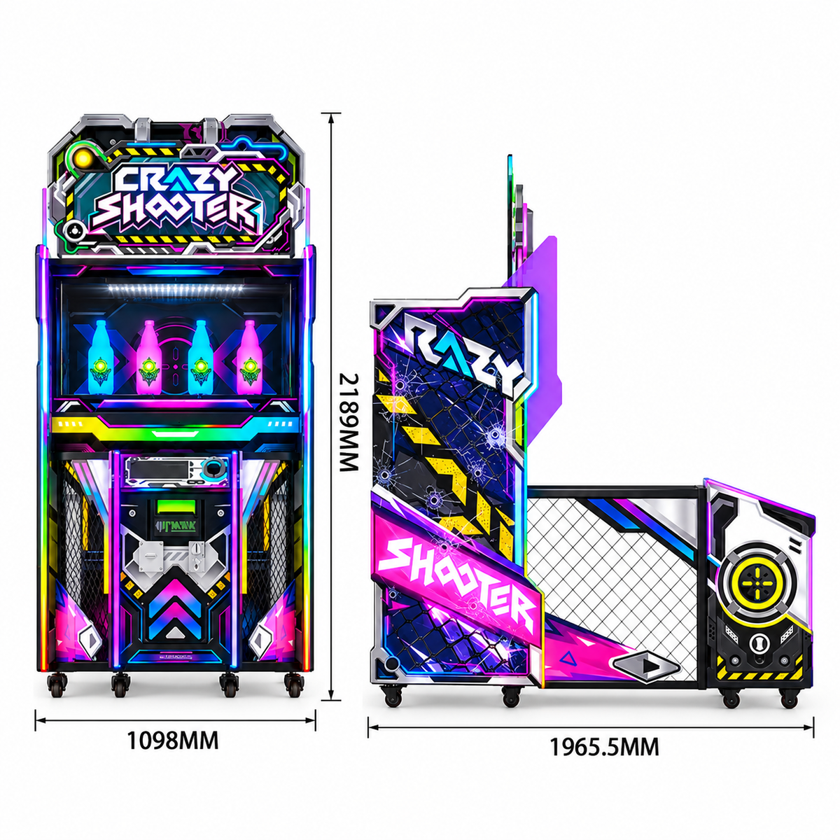 Crazy Shooter Coin-Operated Arcade Shooting Game Machine – view 5