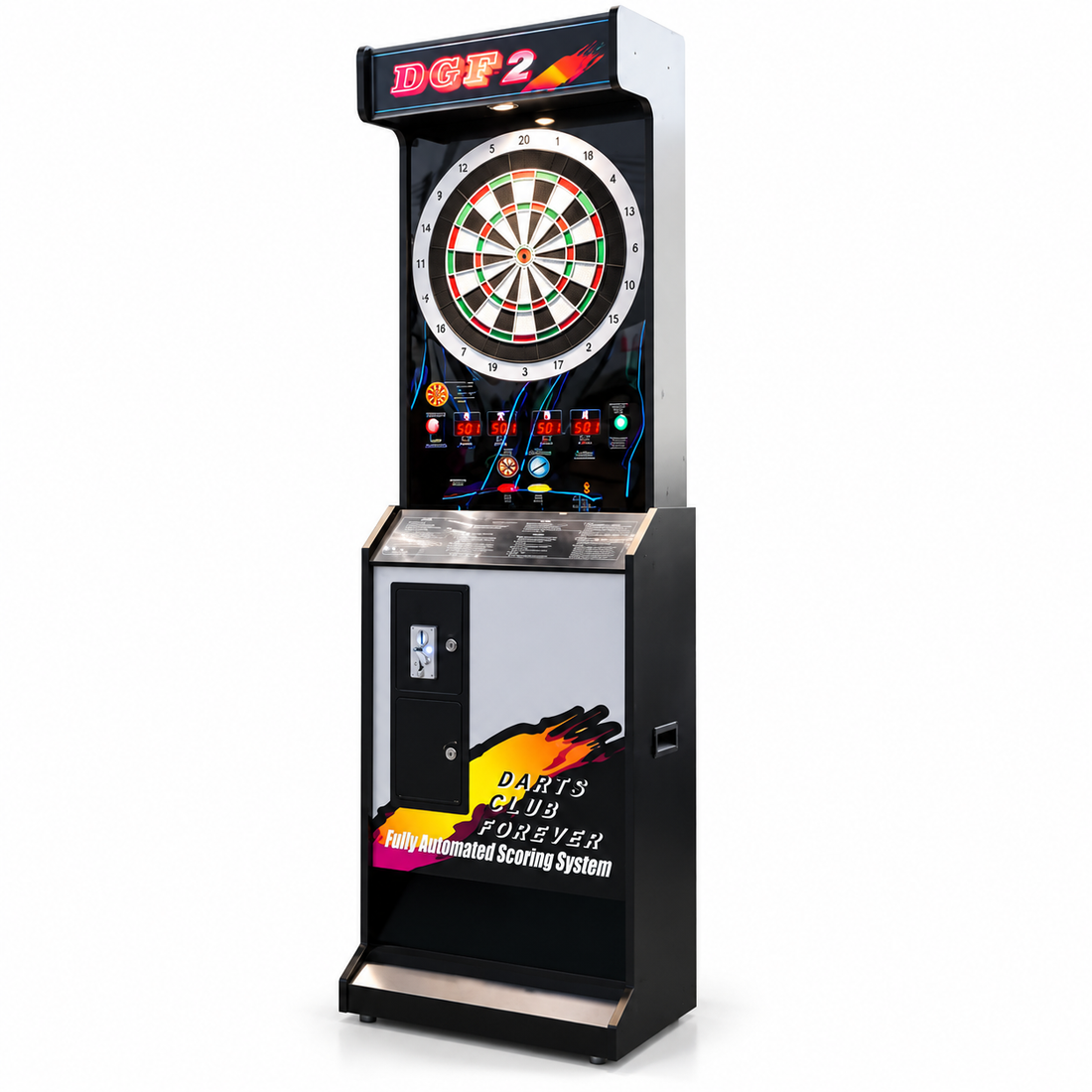 Children's Coin-Operated Electronic Dart Machine for Arcade Play