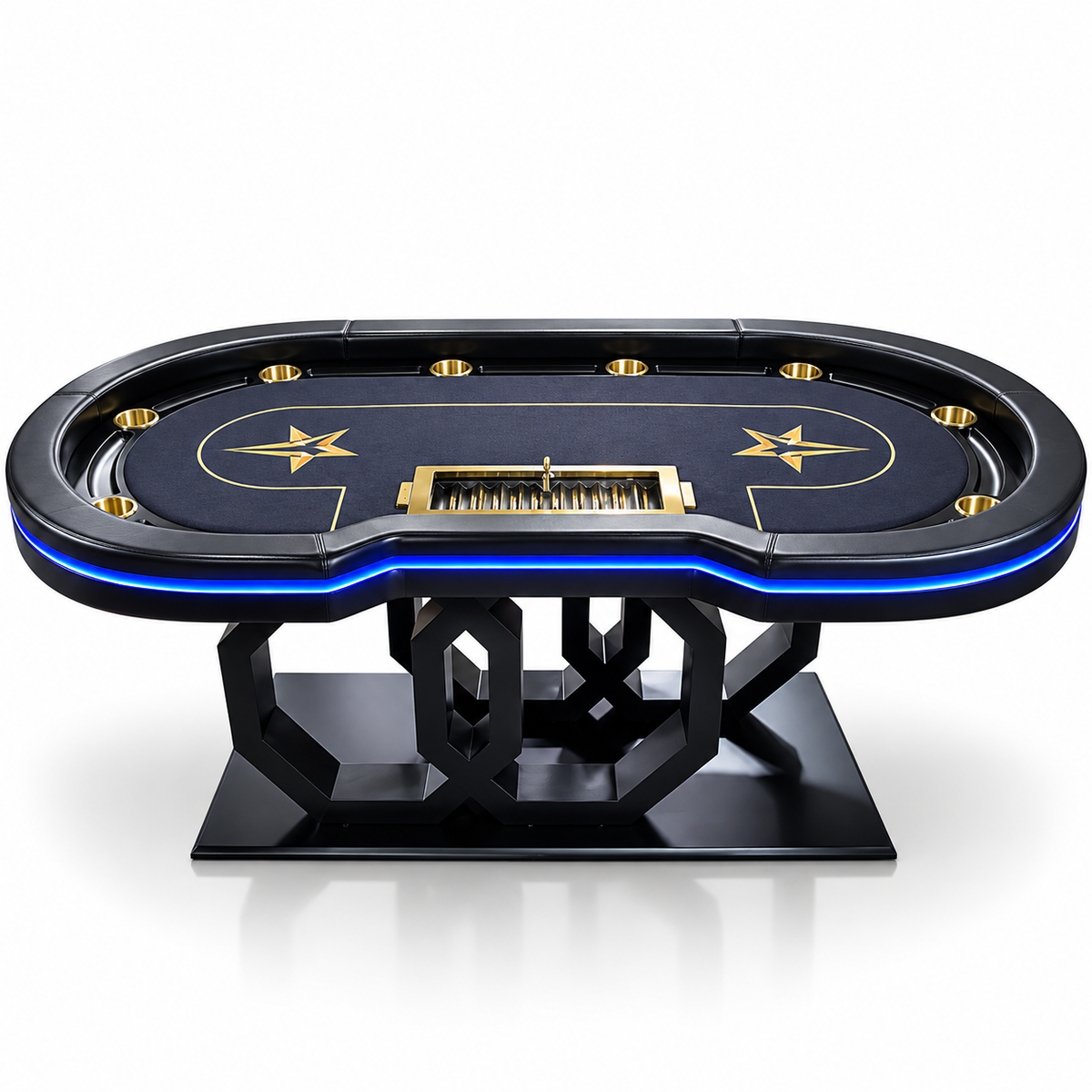 10 Seat Gambling Table LED Poker Table