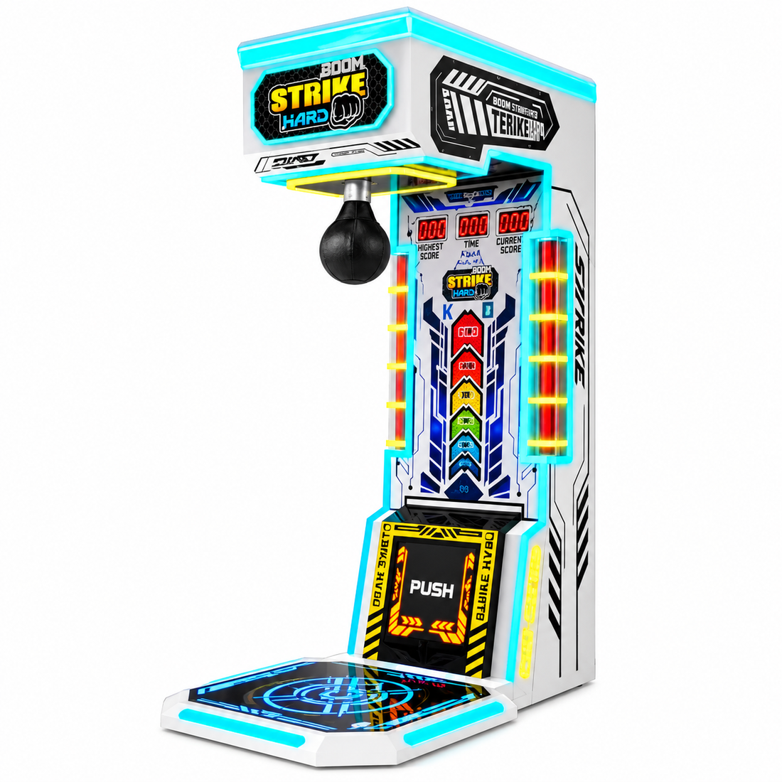 Coin Operated Boxing Punching Arcade Game Machine with LED Display