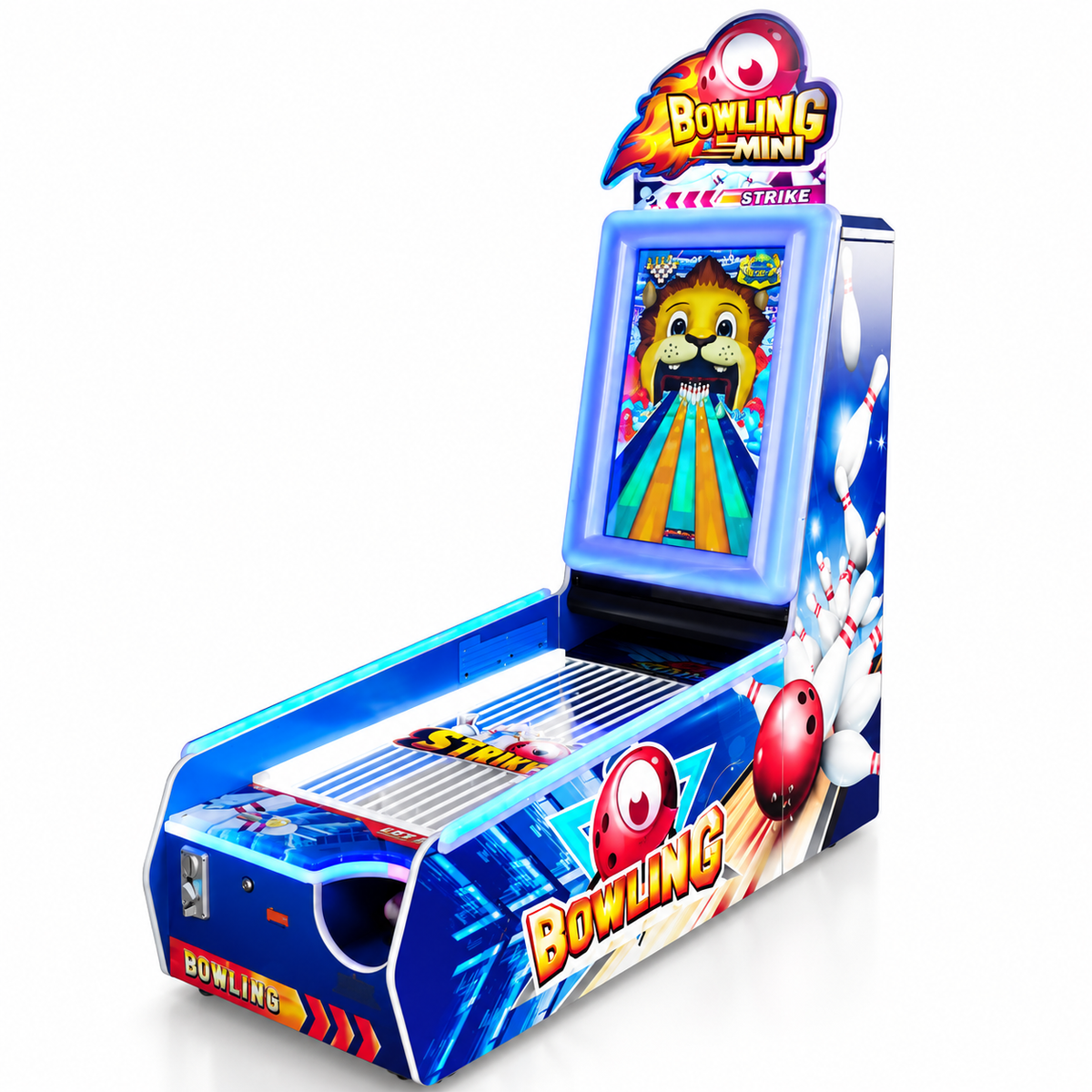 Electric Coin Operated Mini Bowling Arcade Game Machine