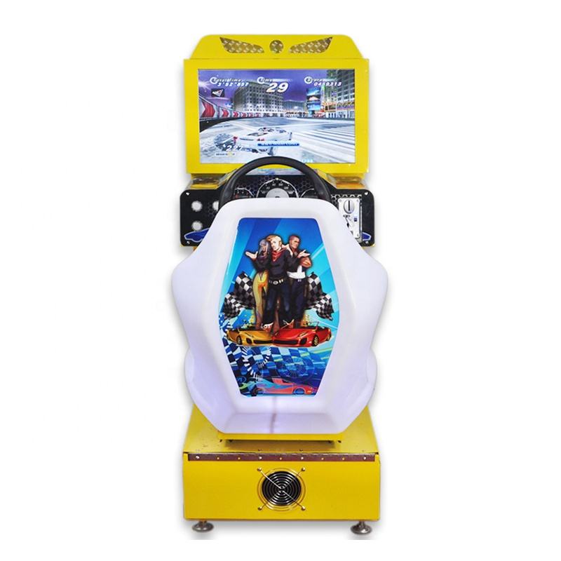 Racing Car Arcade Game Machine Kids Metal Simulator Cabinet