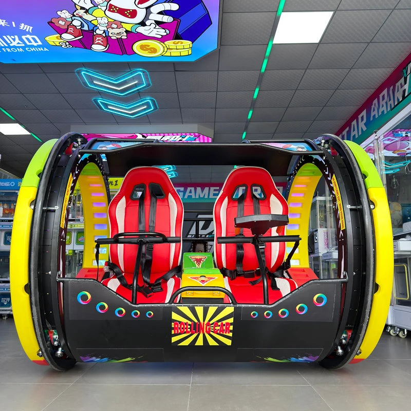 360° Rolling Car Double Adults Players Electric Vehicle