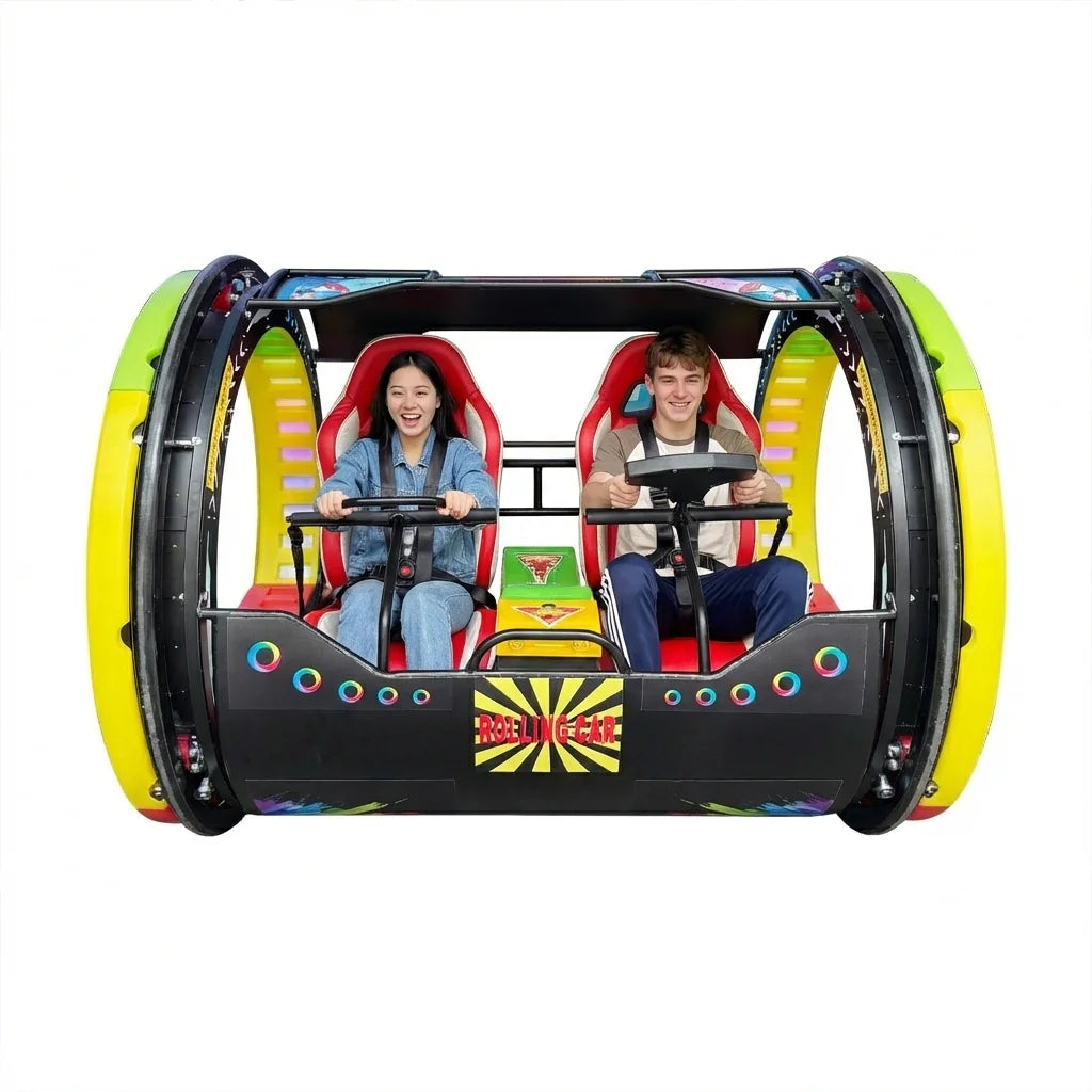 360° Rolling Car Double Adults Players Electric Vehicle