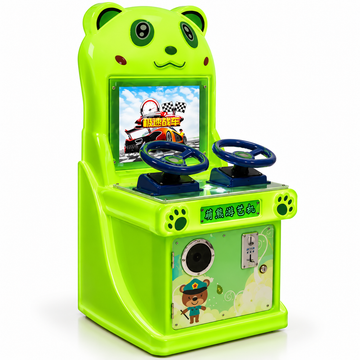 Cute Bear Coin Operated Two Player Racing Arcade Machine