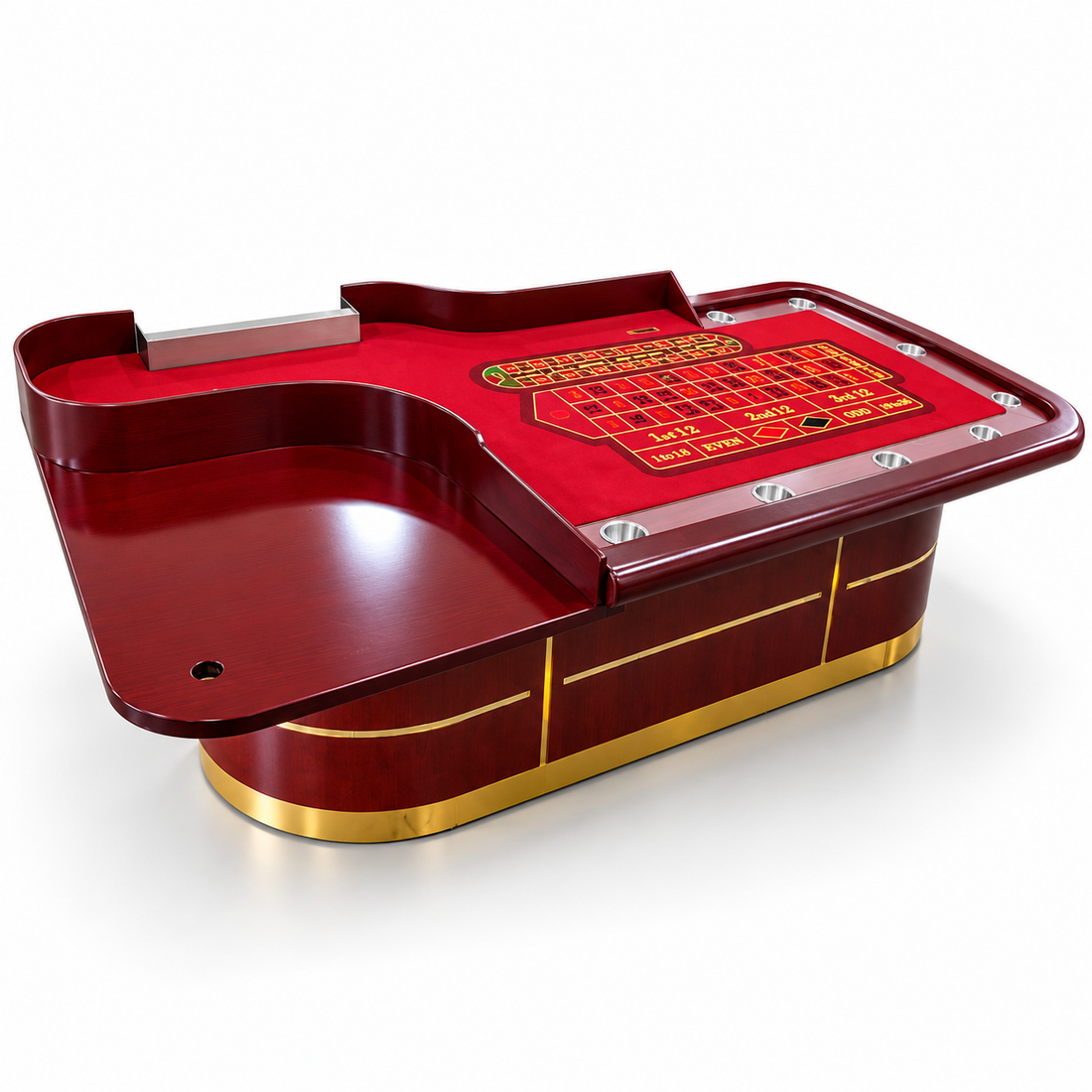 Luxury Professional Las Vegas Style Casino Roulette Table with Wheel