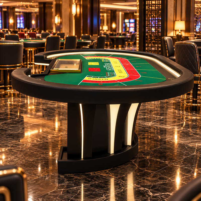 Luxury Professional Casino Texas Hold’em Poker and Baccarat Table