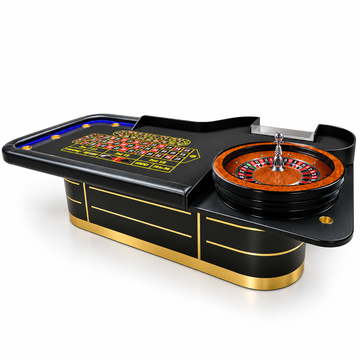 Luxury Modern Black Casino Roulette Table Set with Wheel