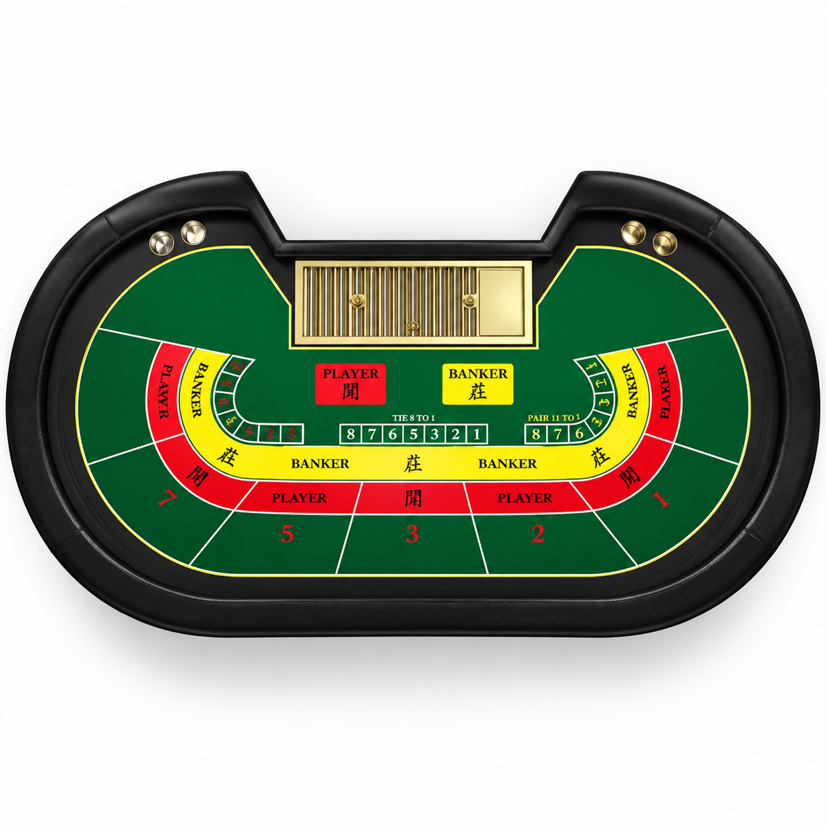 Luxury Professional Casino Texas Hold’em Poker and Baccarat Table