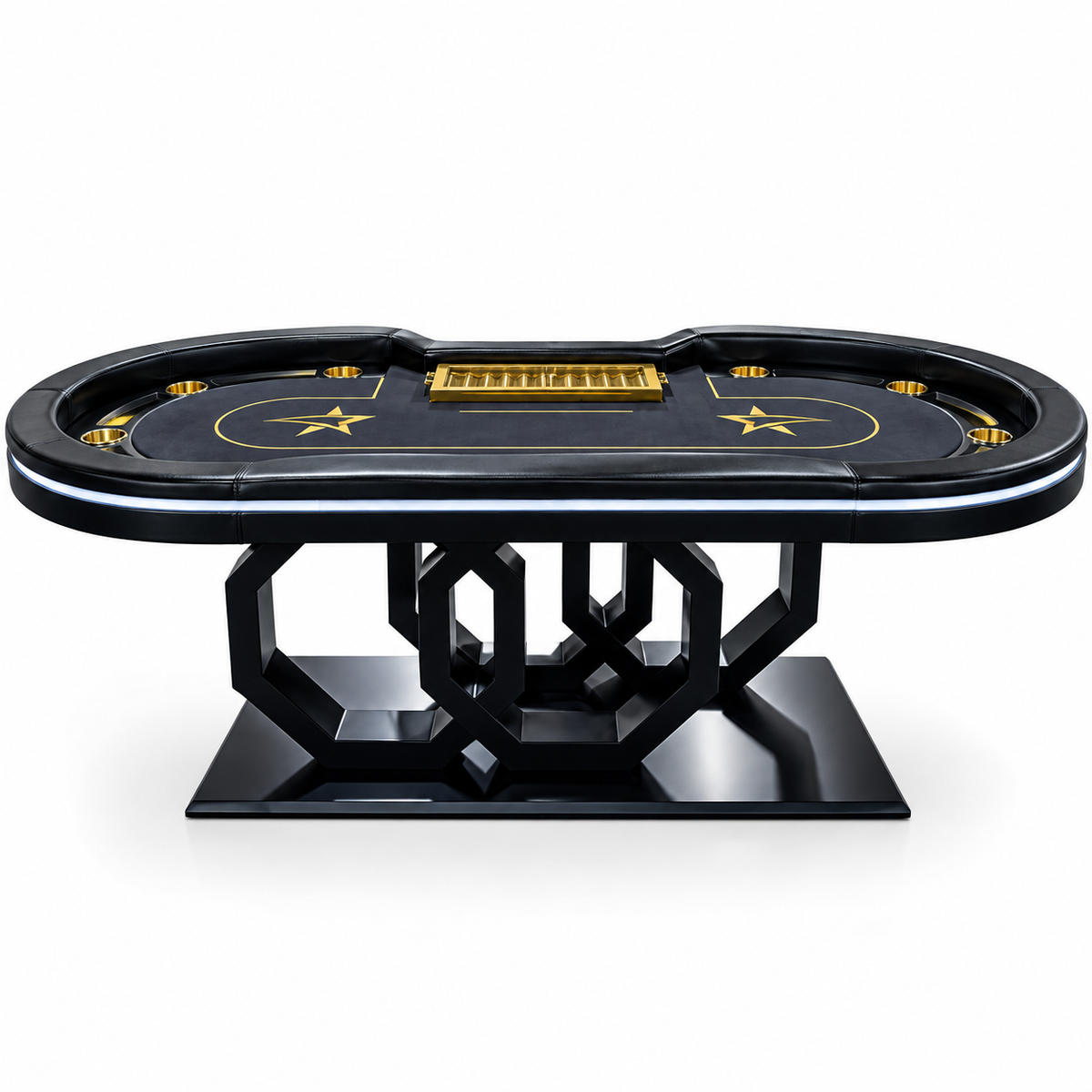 10 Seat Gambling Table LED Poker Table