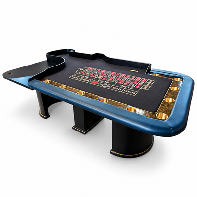 Professional Casino Golden Reversed Numbers Roulette Wheel Table