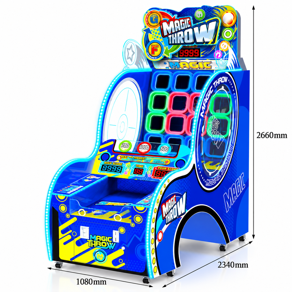 Coin Operated Ball Toss Redemption Arcade Game Machine