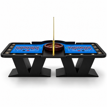 2 in 1 Professional Casino Roulette Table with Dual Playing Areas